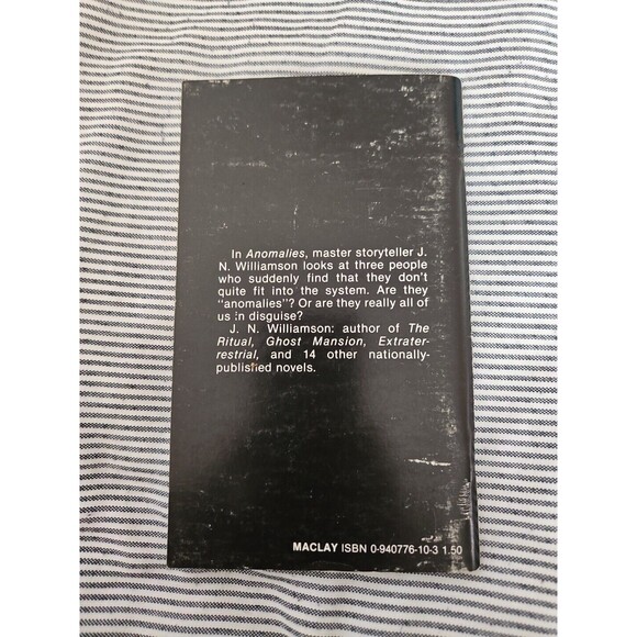 Anomalies by J. N. Williamson Autographed (Not Personalized) Mint Condition - Picture 2 of 6